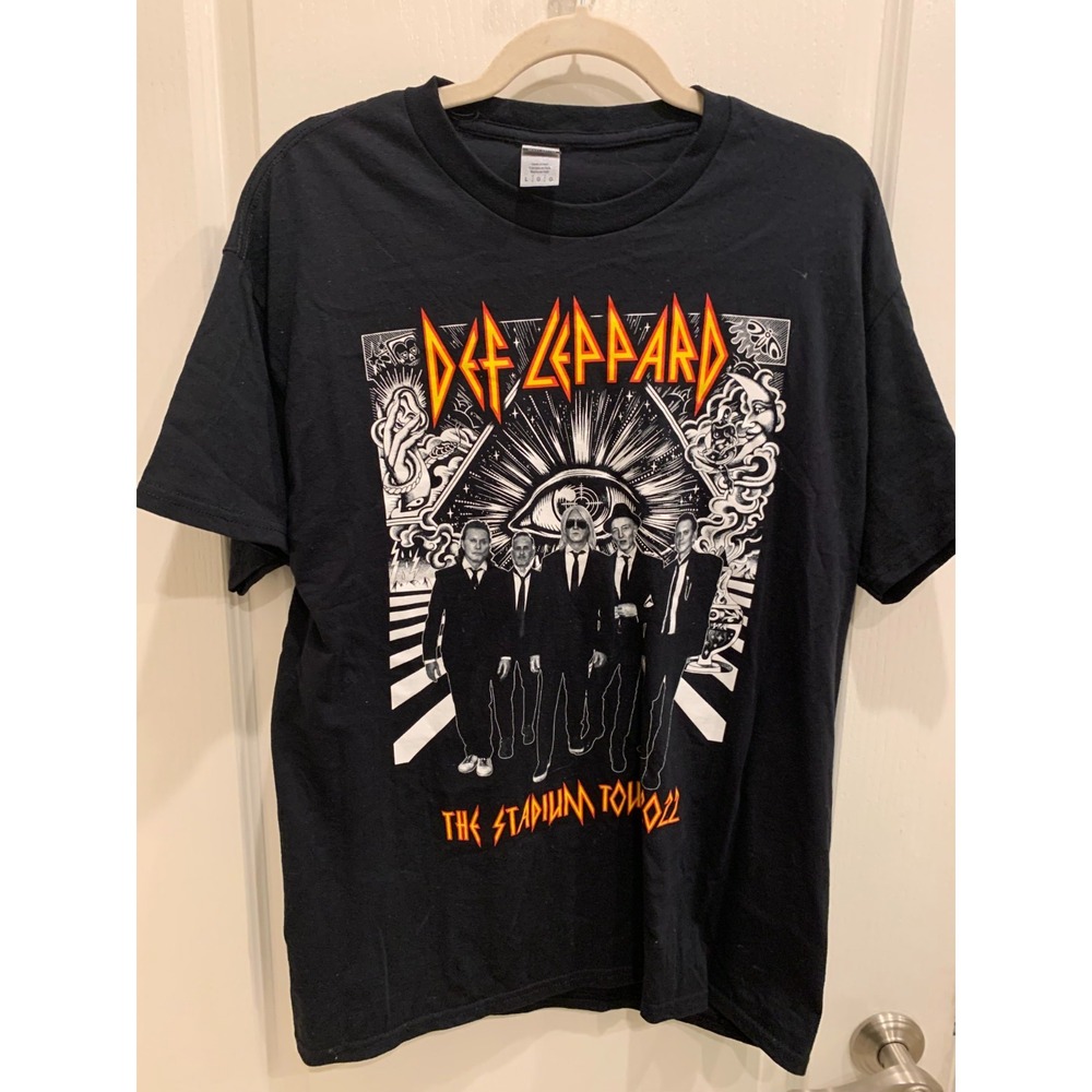 Def‎ Leppard T-Shirt The Stadium Tour 2022 Sz L